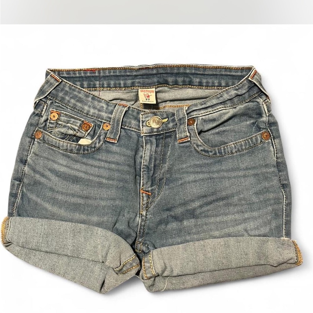True Religion Blue Jean Shorts for Women